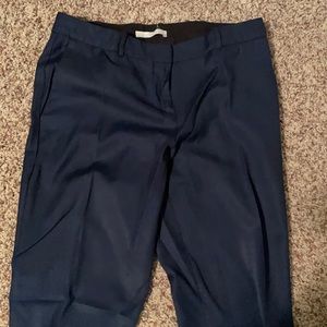 Hugo Boss straight leg dark blue dress pants